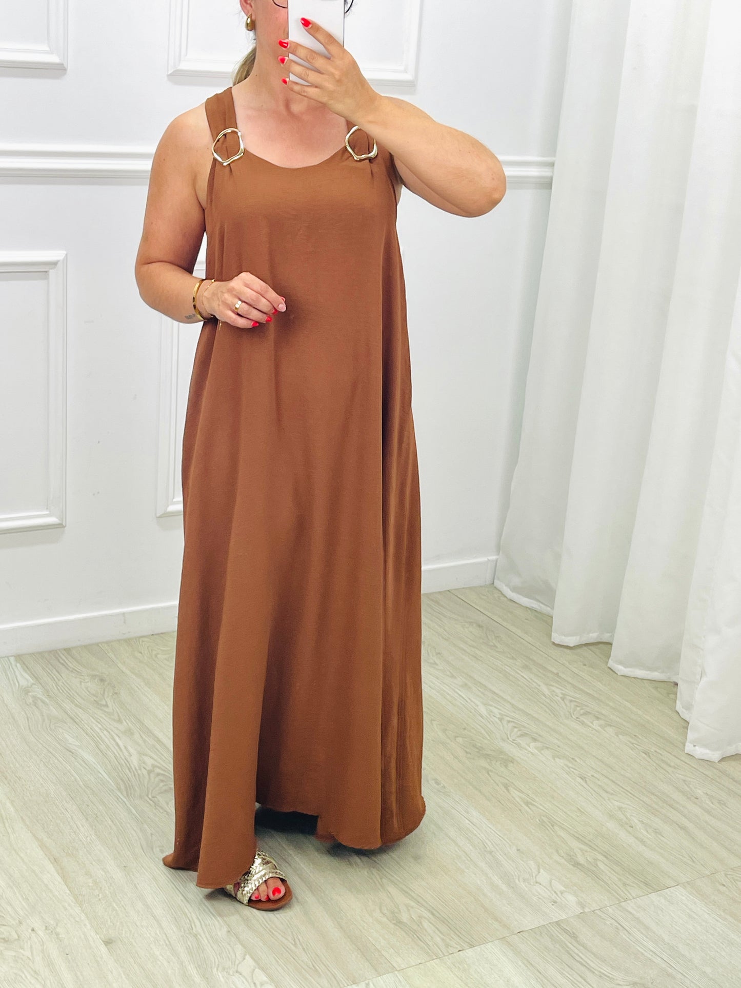 VESTIDO FLUÍDO DECOTE CRUZADO