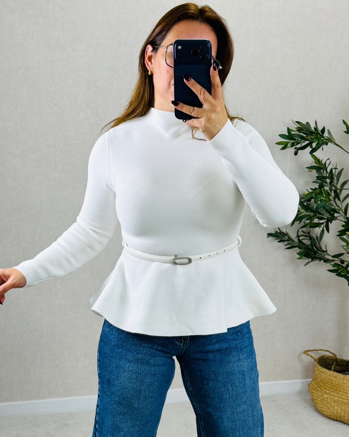 Camisola de Malha com Cinto