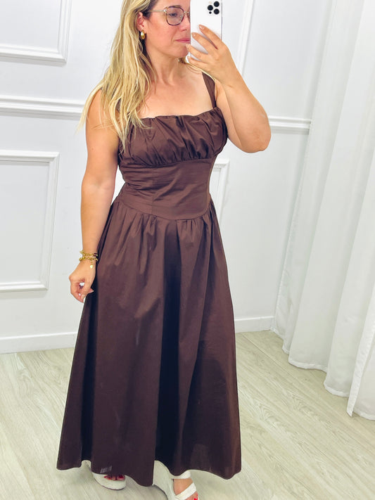 VESTIDO ALGODÃO COM COPAS