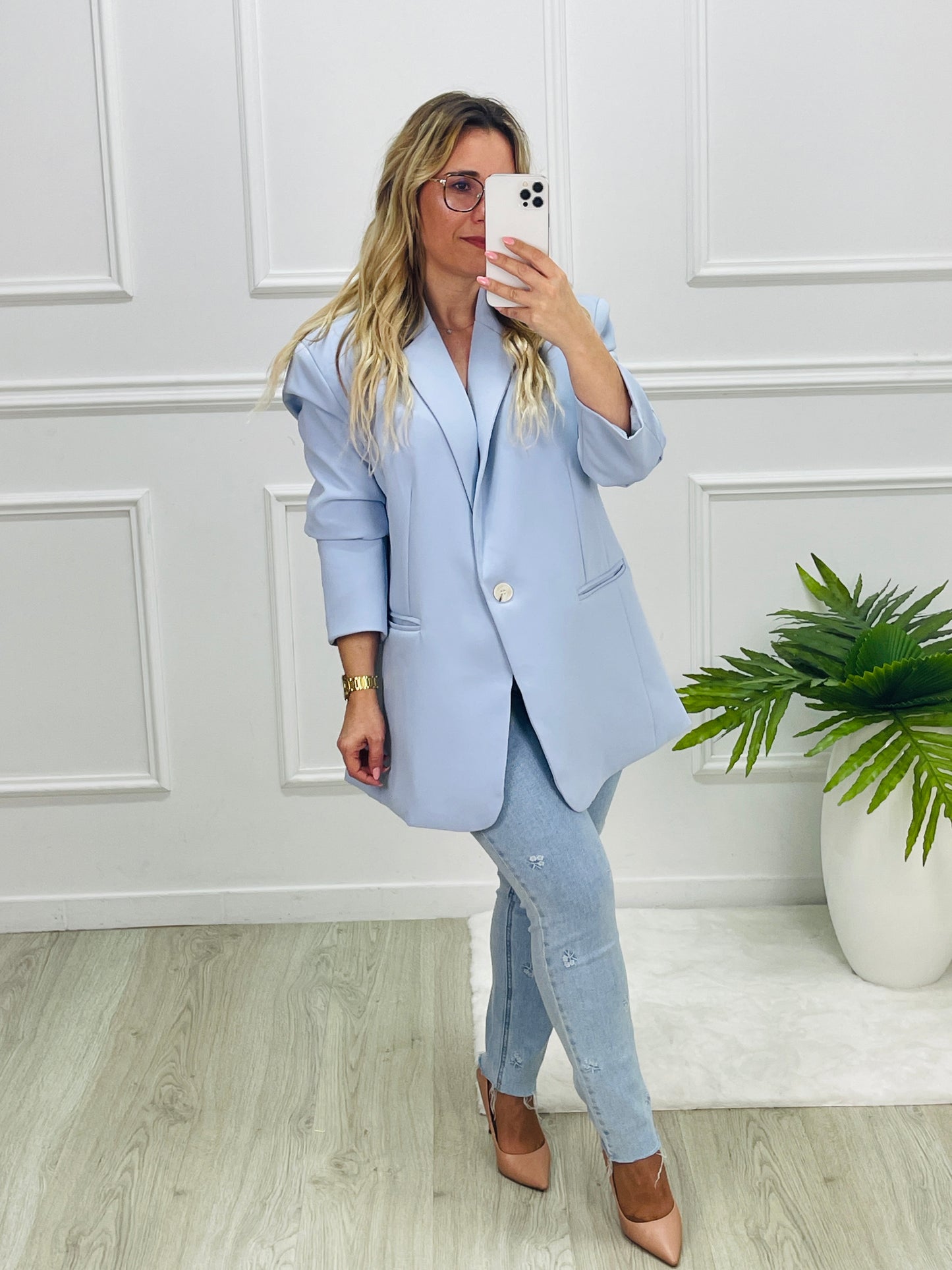 BLAZER OVERSIZED AZUL IVIVI