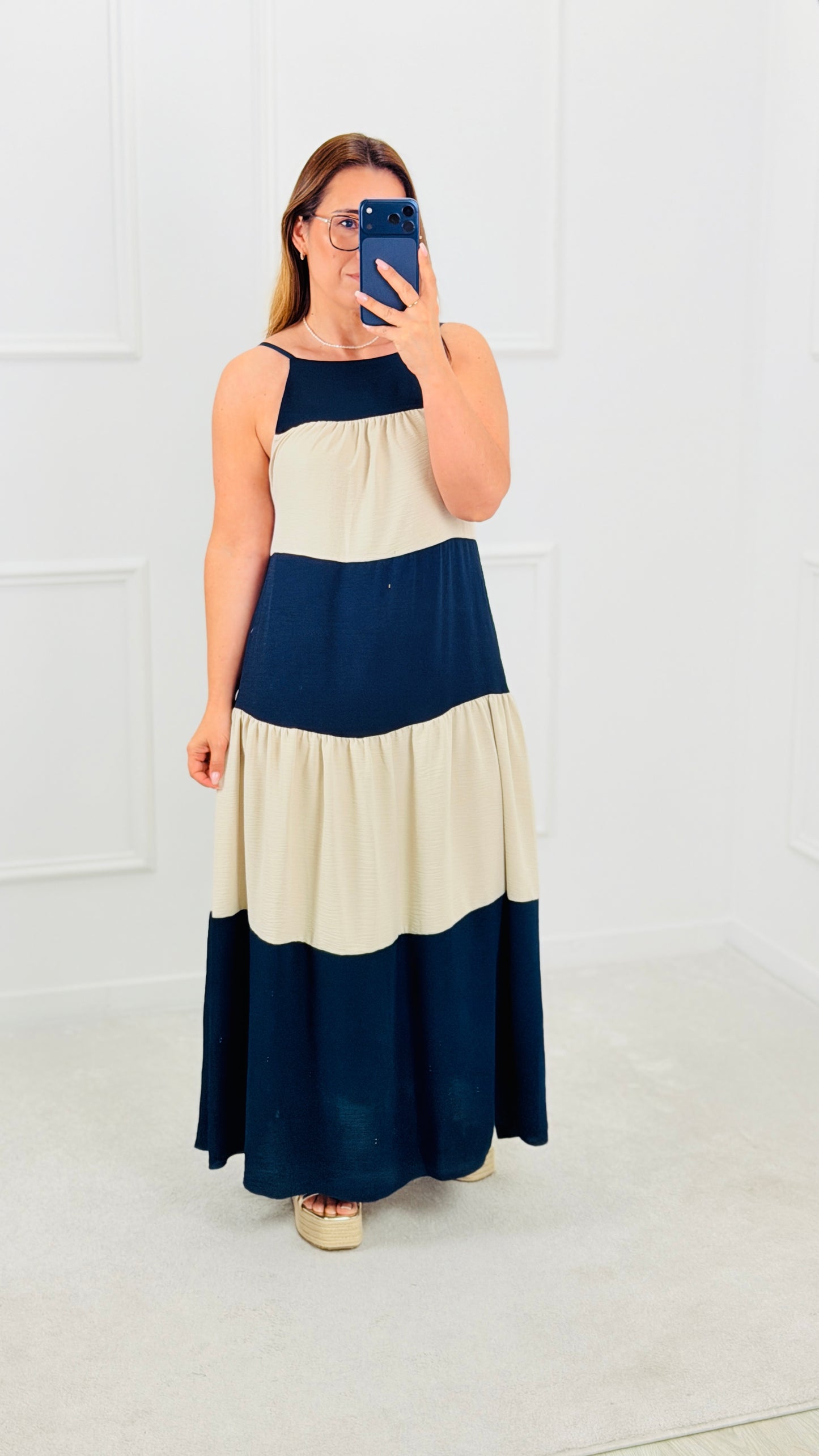 VESTIDO BICOLOR