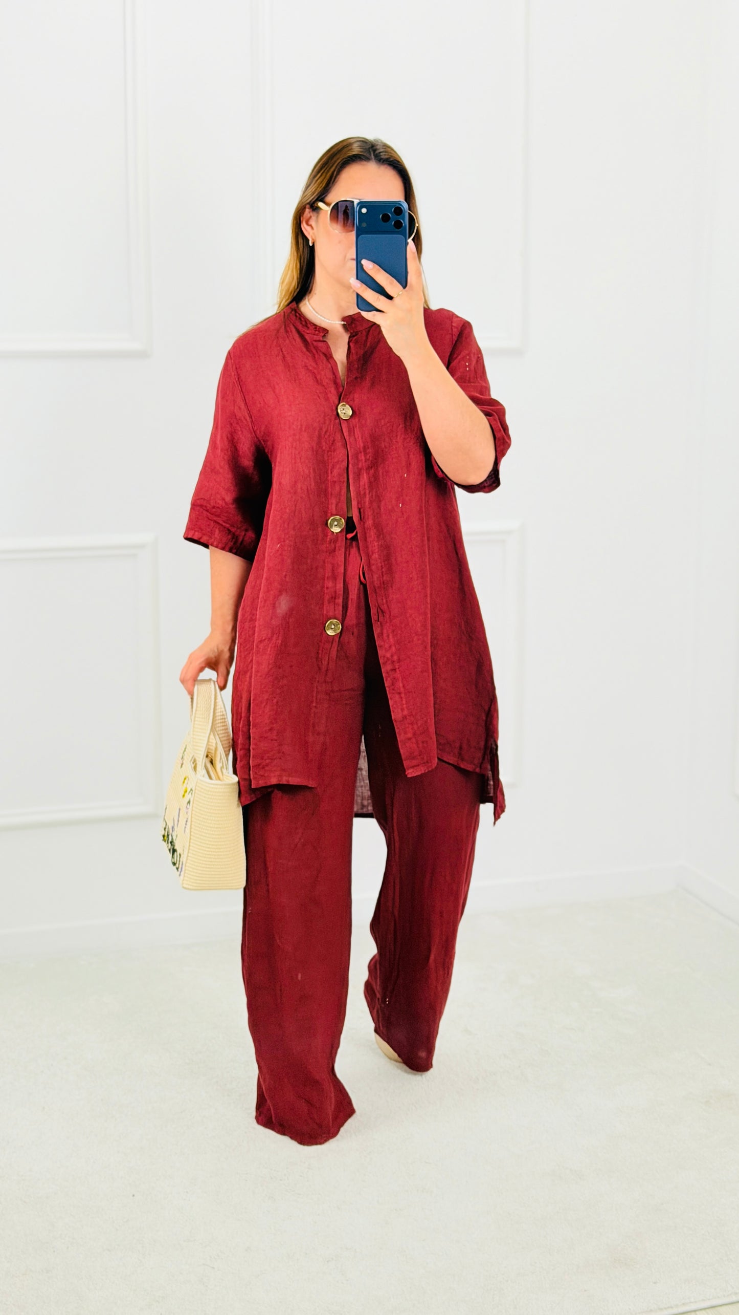 CONJUNTO LINHO BORDEAUX