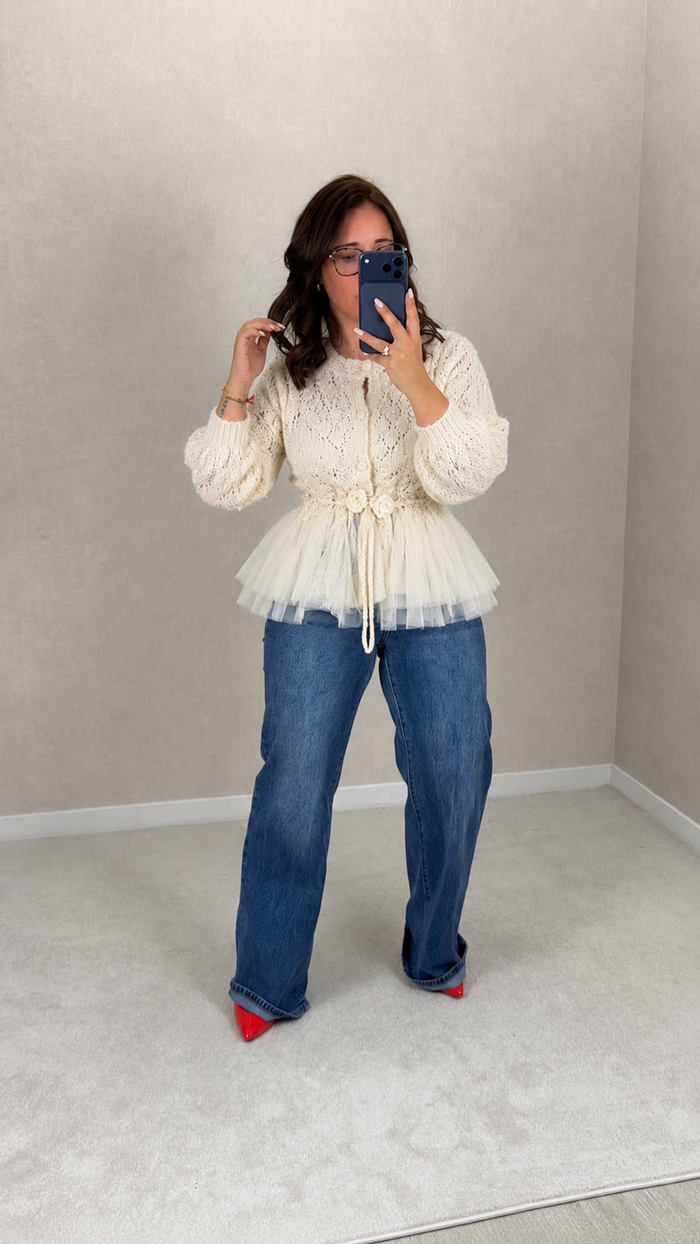 Cardigan Peplum