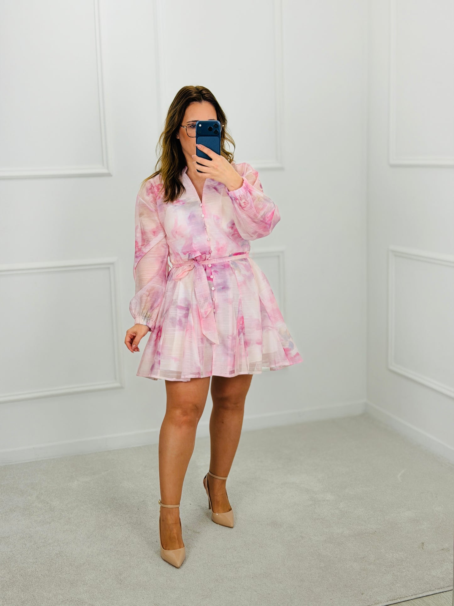 VESTIDO FLORAL ROSA