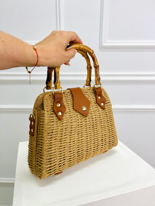 MALA RATTAN ALÇA BAMBU