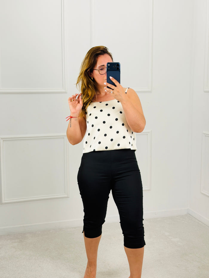Calça capri preta Ivivi