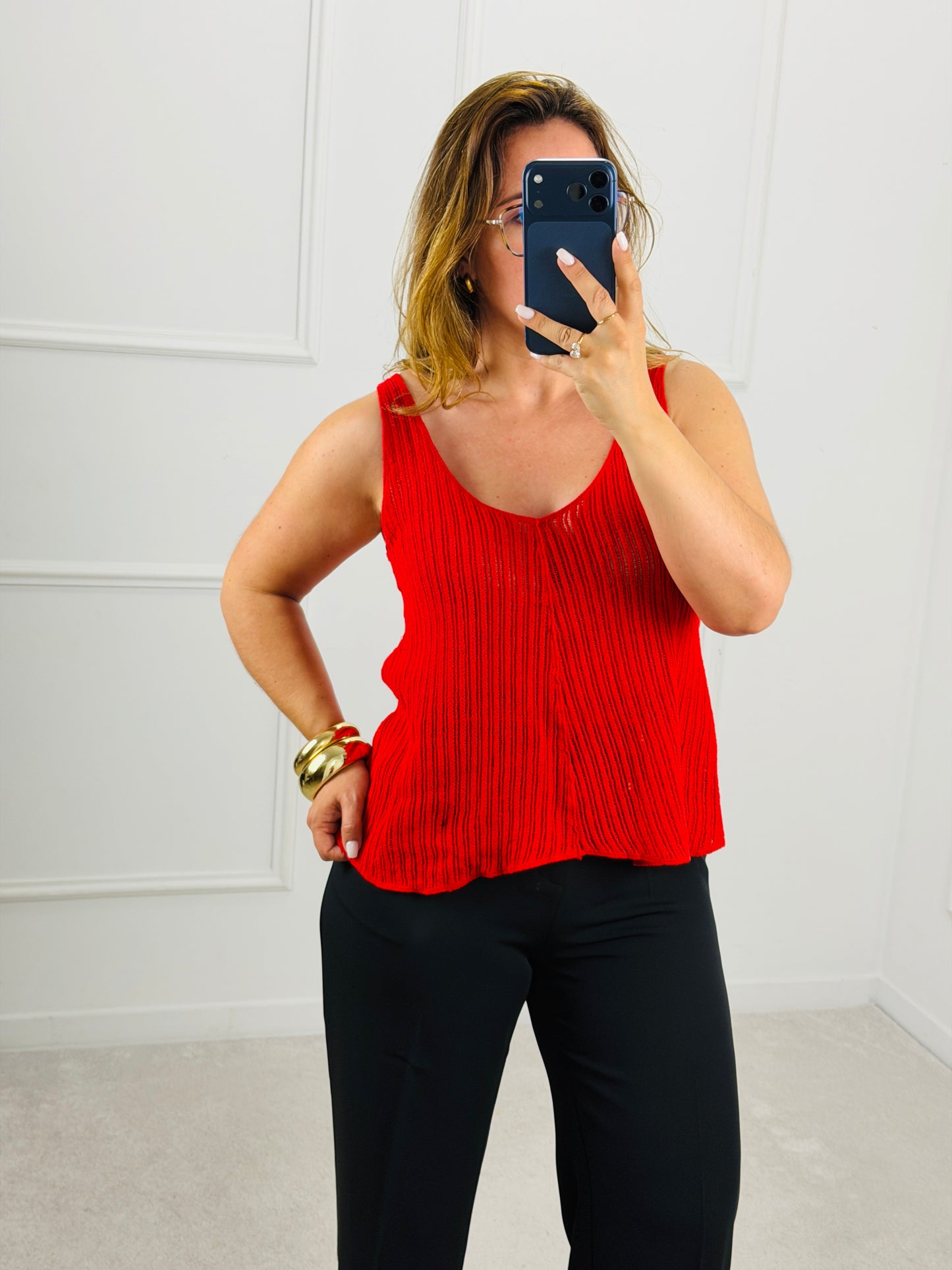 TOP MALHA VERMELHO DRÔLE DE COPINE