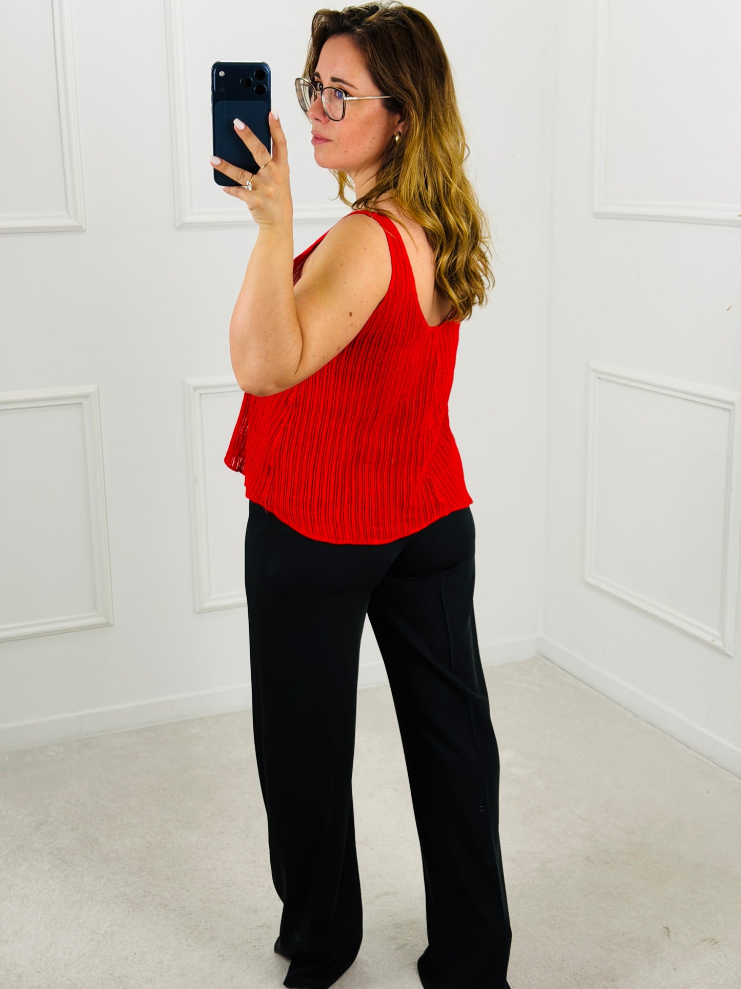 TOP MALHA VERMELHO DRÔLE DE COPINE