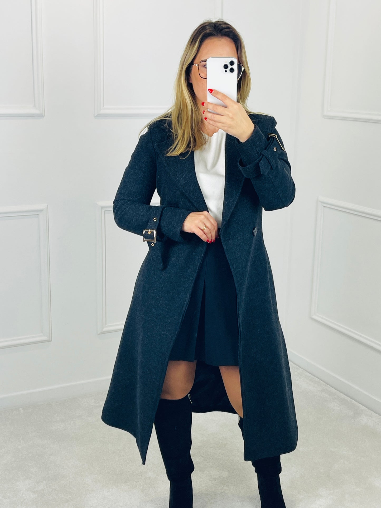 CASACO COMPRIDO COM CINTO