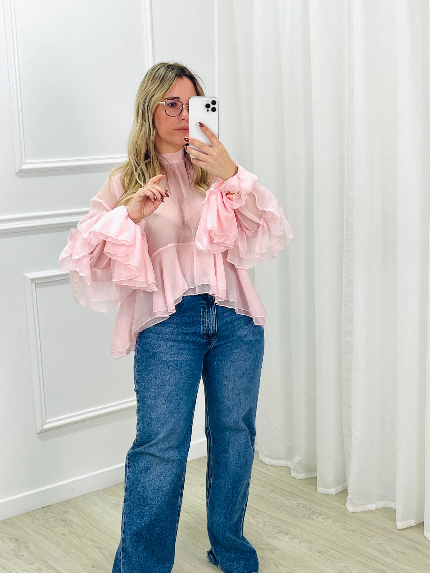 BLUSA ESTILO BOHO CHIC ROSA MOCHY