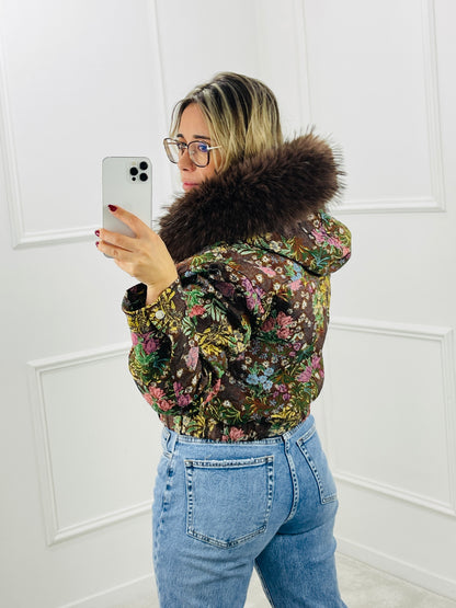 CASACO BOHO BLOOM CASTANHO