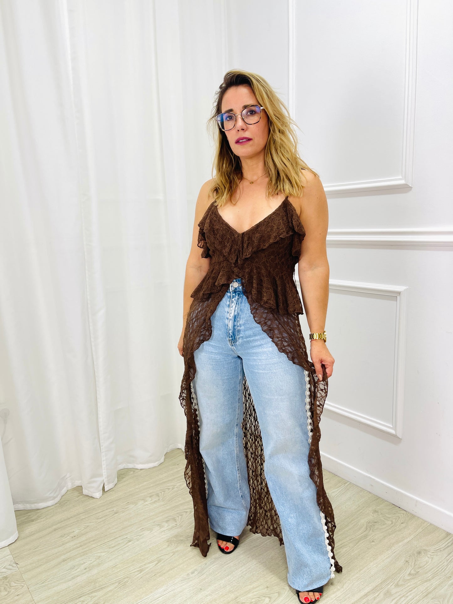 TOP COMPRIDO BOHO RENDA