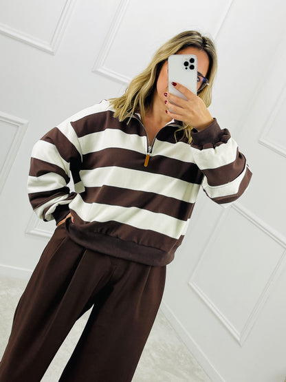 POLO RISCAS CASTANHO