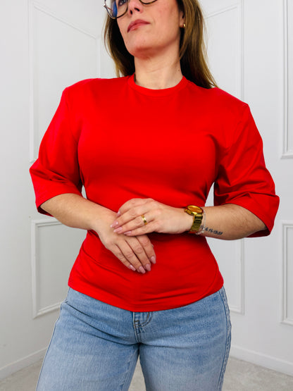 T-SHIRT LUMINA DETALHE CRUZADO COSTAS