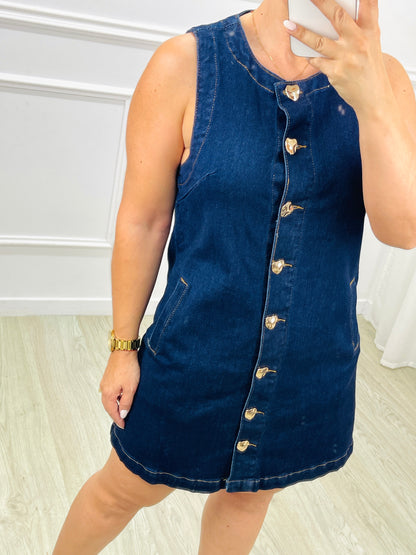 VESTIDO GANGA CURTO CORTE RETO
