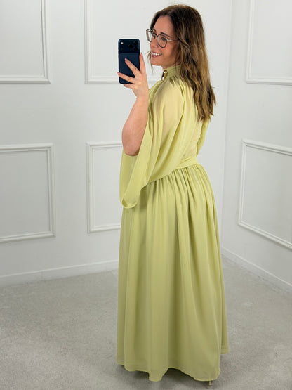 CONJUNTO SAIA E TOP VERDE