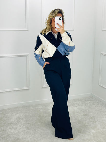 CALÇA ALFAIATARIA MARINHO