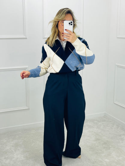 CALÇA ALFAIATARIA MARINHO