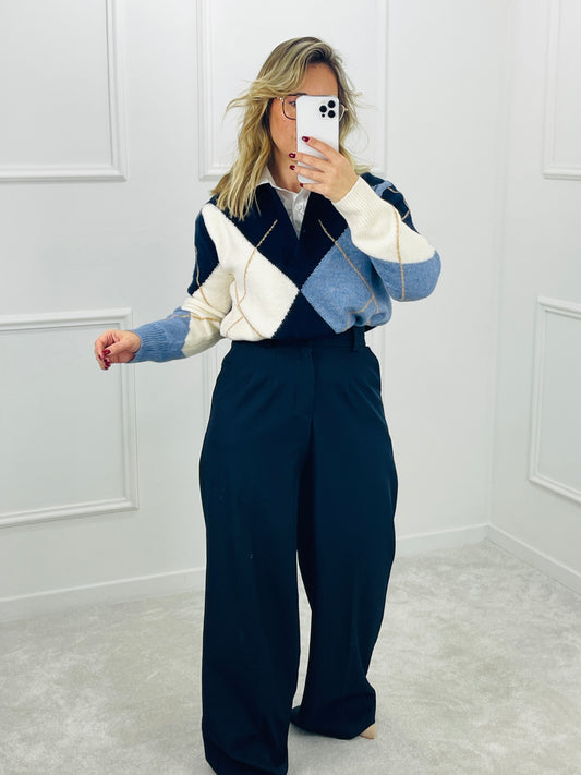 CALÇA ALFAIATARIA MARINHO