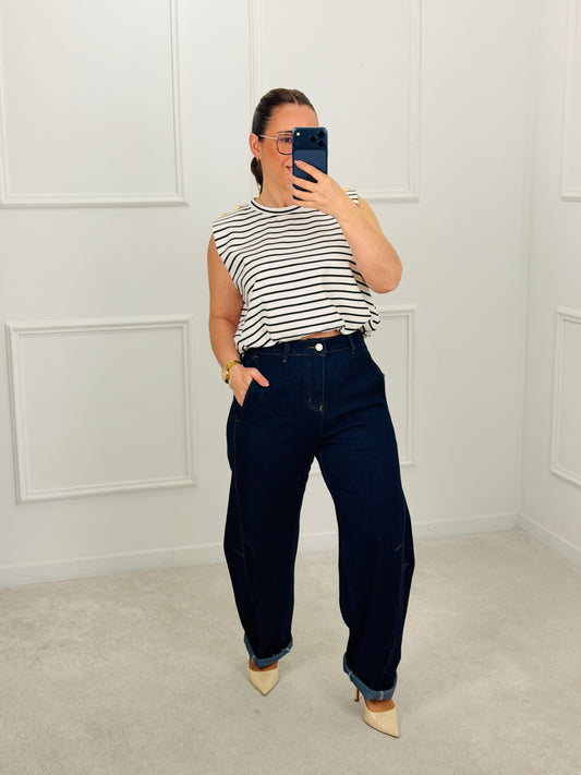 CALÇA GANGA ESCURA BALOON