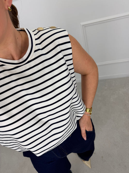 TOP RISCAS COM DETALHE DOURADO