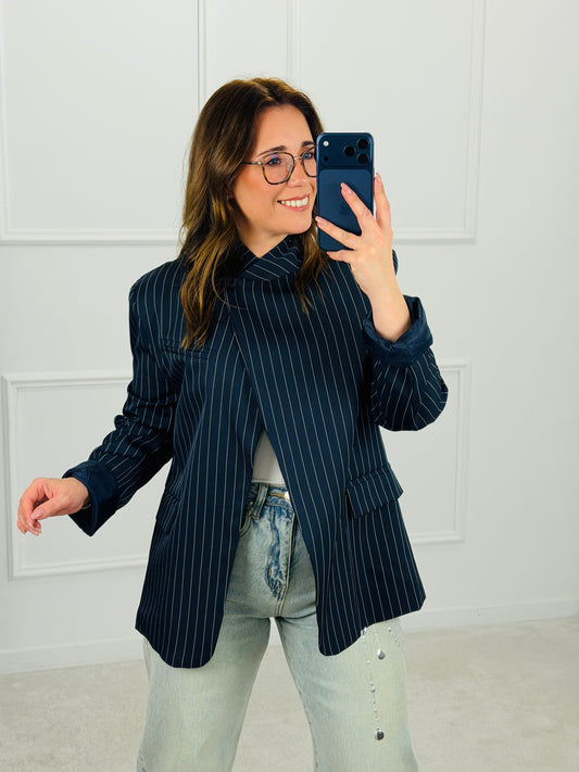 BLAZER ASSIMETRICO STRIPES