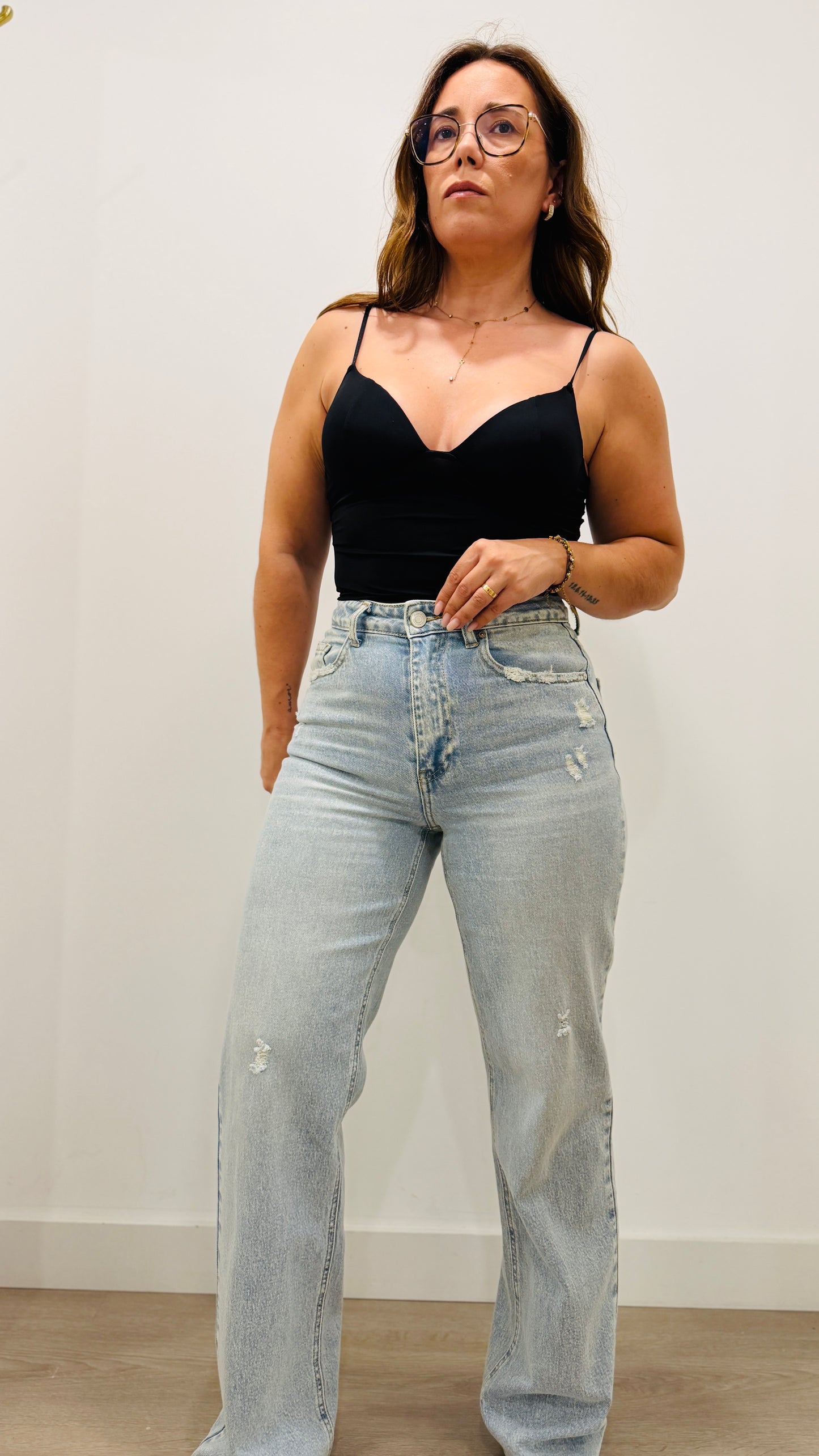 CALÇA DE GANGA WIDE LEG QUEEN HEARTS