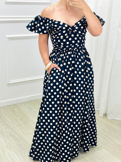 VESTIDO DOT´S MARINHO