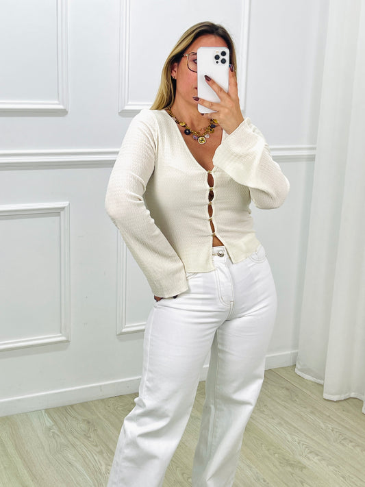 CALÇA WIDE LEG BRANCA