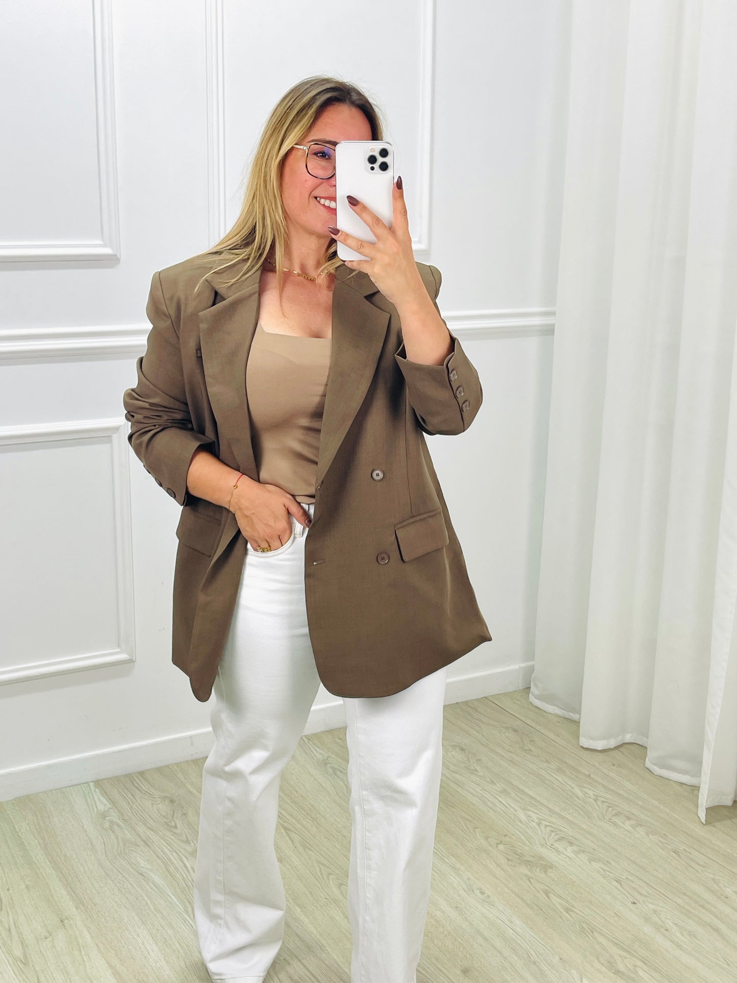 BLAZER MOCHY CASTANHO