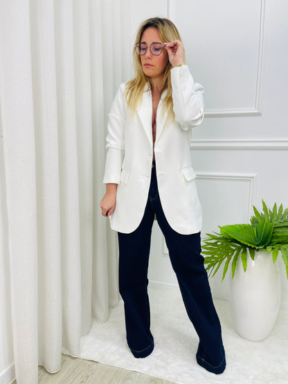 BLAZER OVERSIZED BRANCO MOCHY