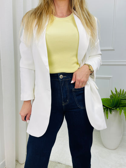 BLAZER OVERSIZED BRANCO MOCHY