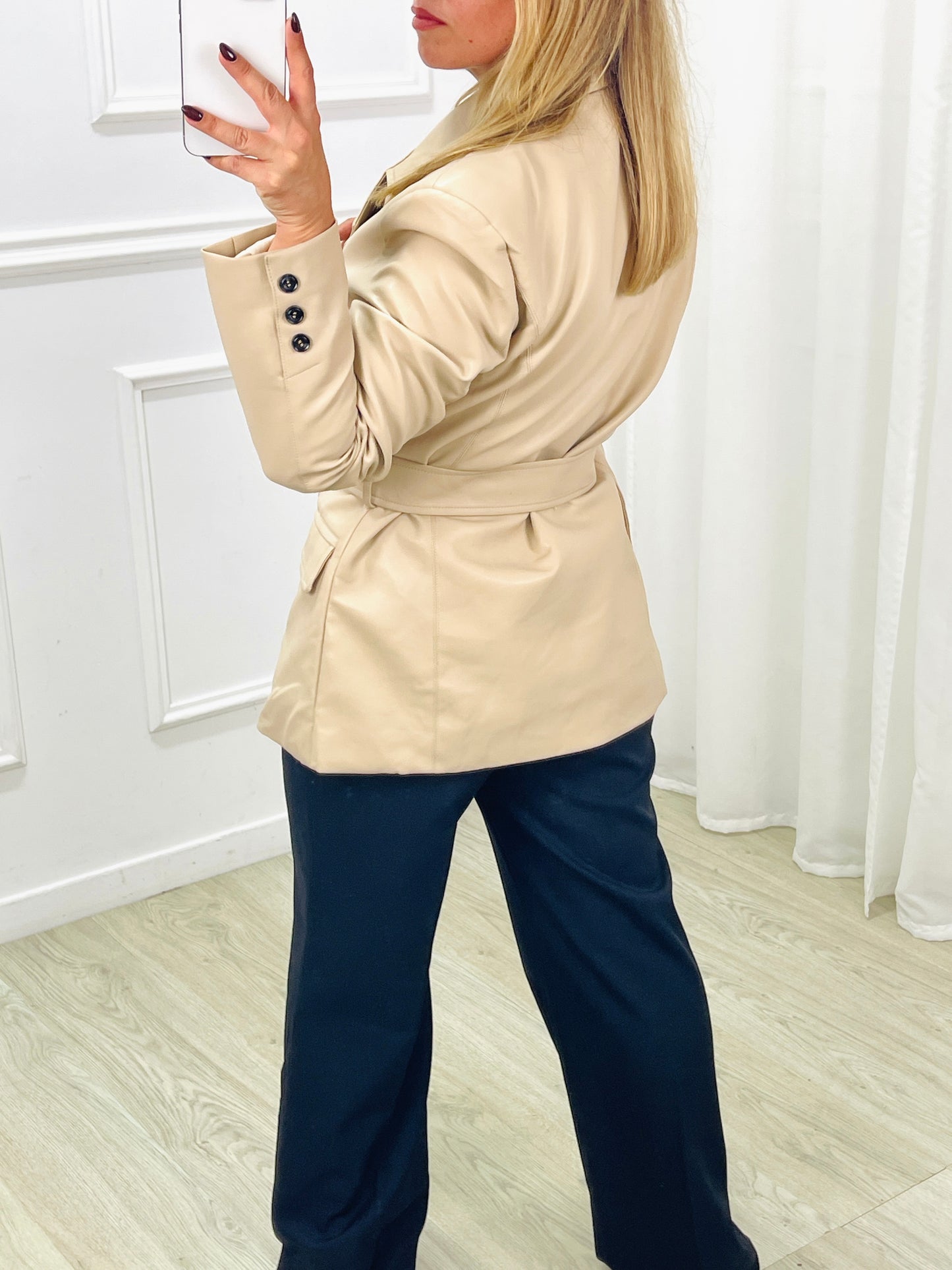 BLAZER ECOPELE BEGE