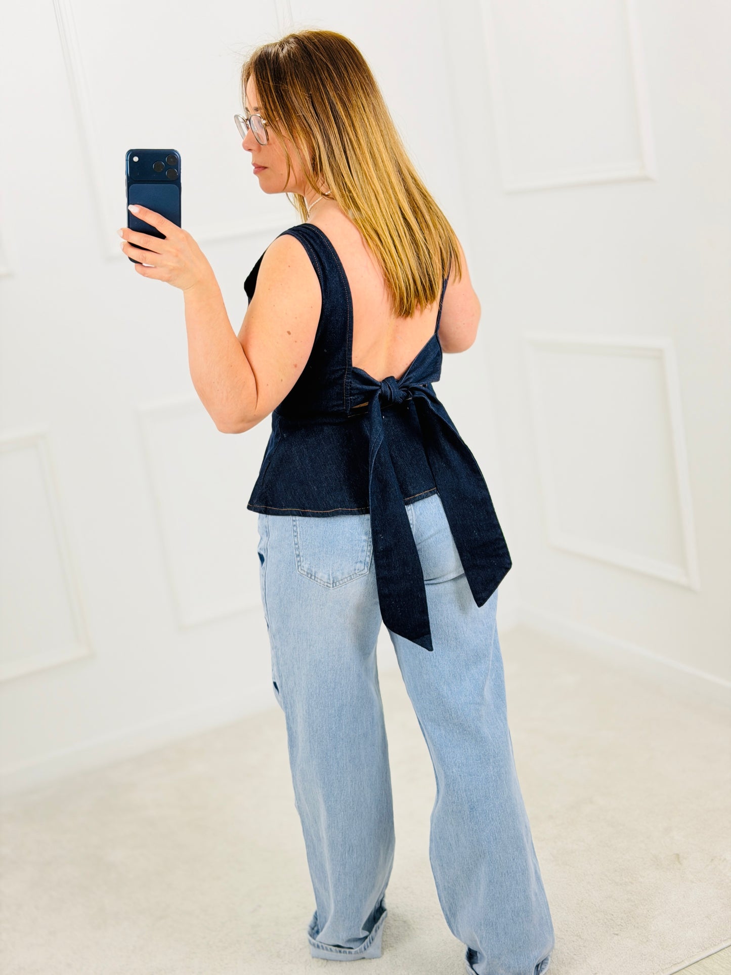 TOP GANGA DETALHE LAÇO NAS COSTAS
