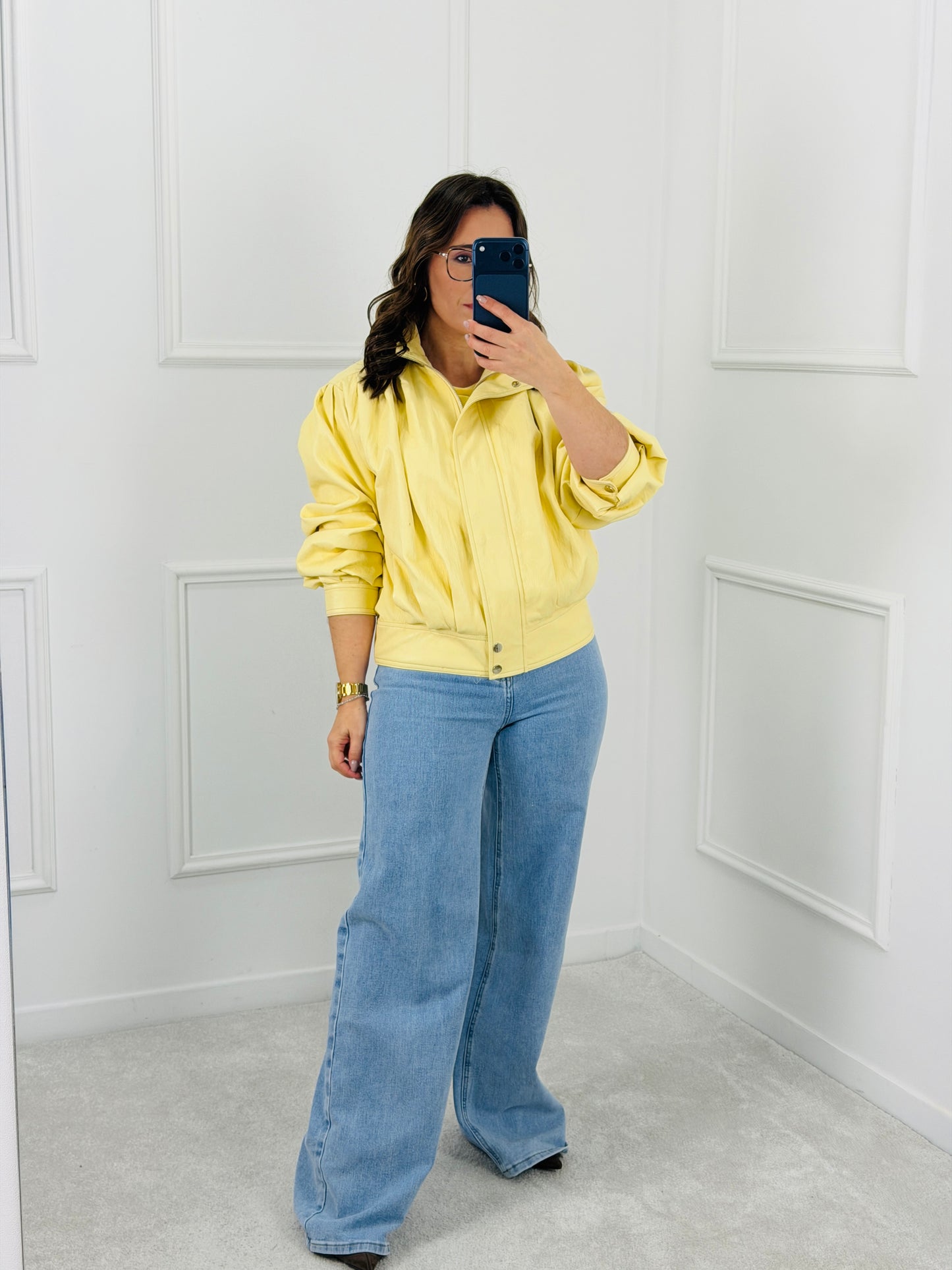 CASACO ECOPELE AMARELO