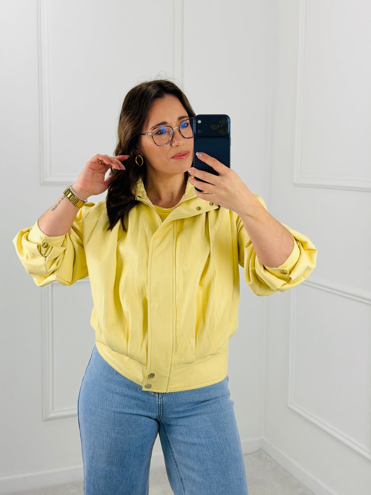 CASACO ECOPELE AMARELO