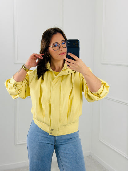 CASACO ECOPELE AMARELO