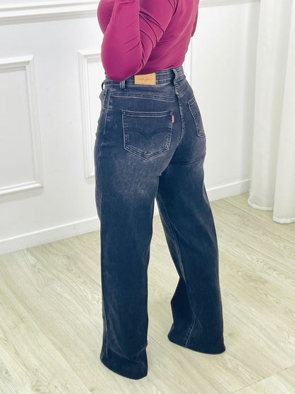 CALÇA WIDE LEG PRETA