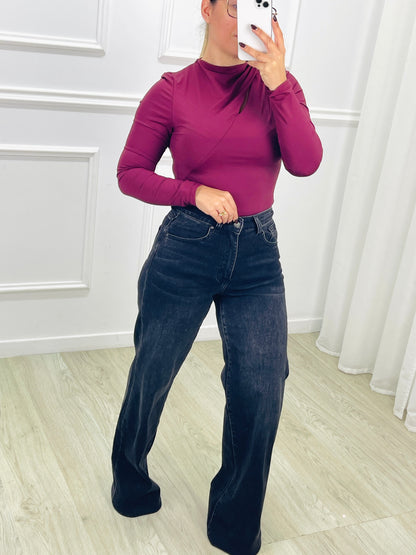 CALÇA WIDE LEG PRETA