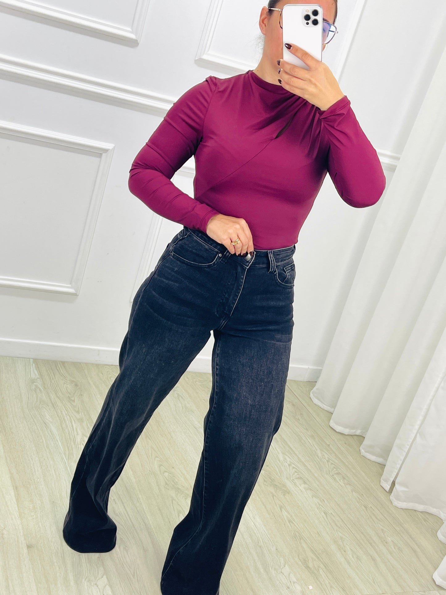 CALÇA WIDE LEG PRETA
