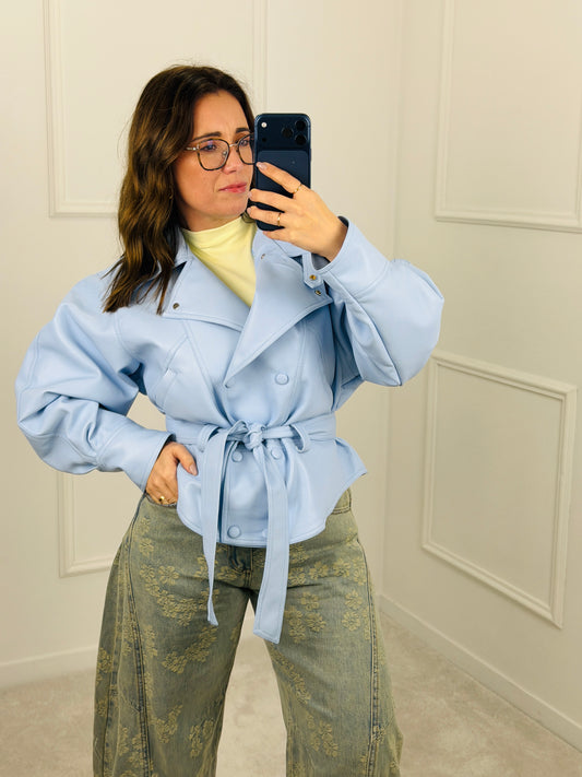 CASACO ECOPELE AZUL BEBE