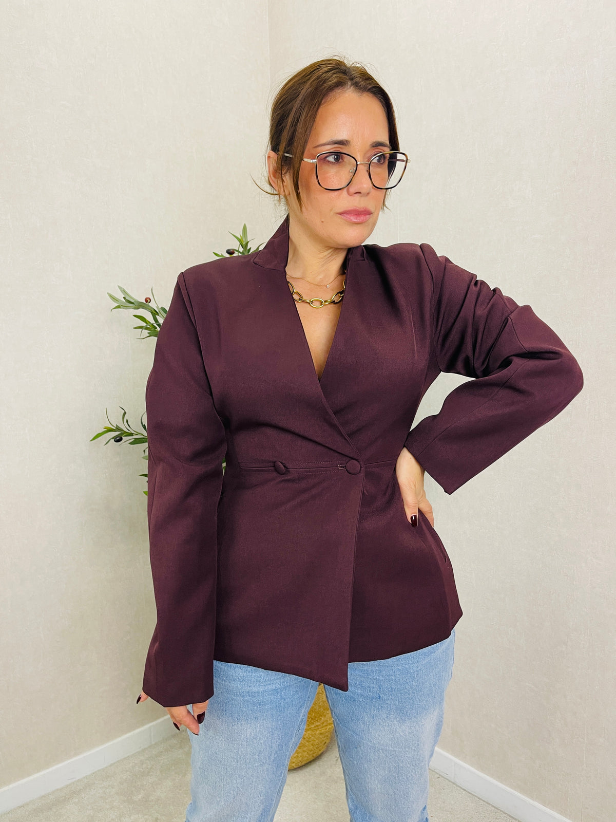 Blazer Bordeaux Golden Days Paris