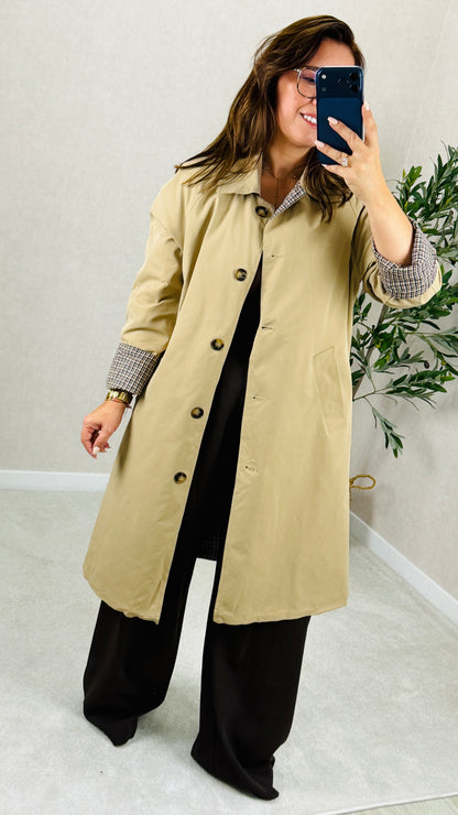 Trench Coat Midi Reversível