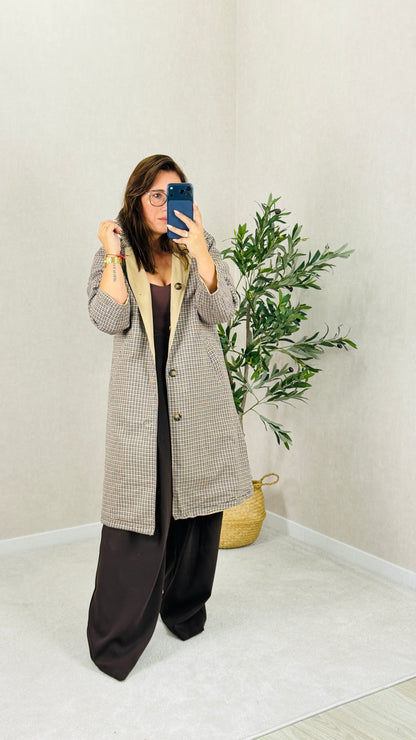 Trench Coat Midi Reversível