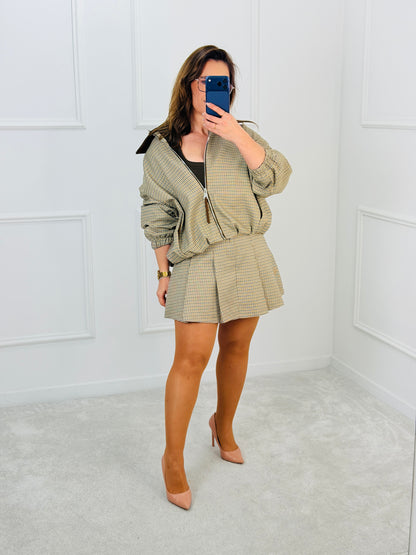 CONJUNTO BOMBER E SAIA XADREZ