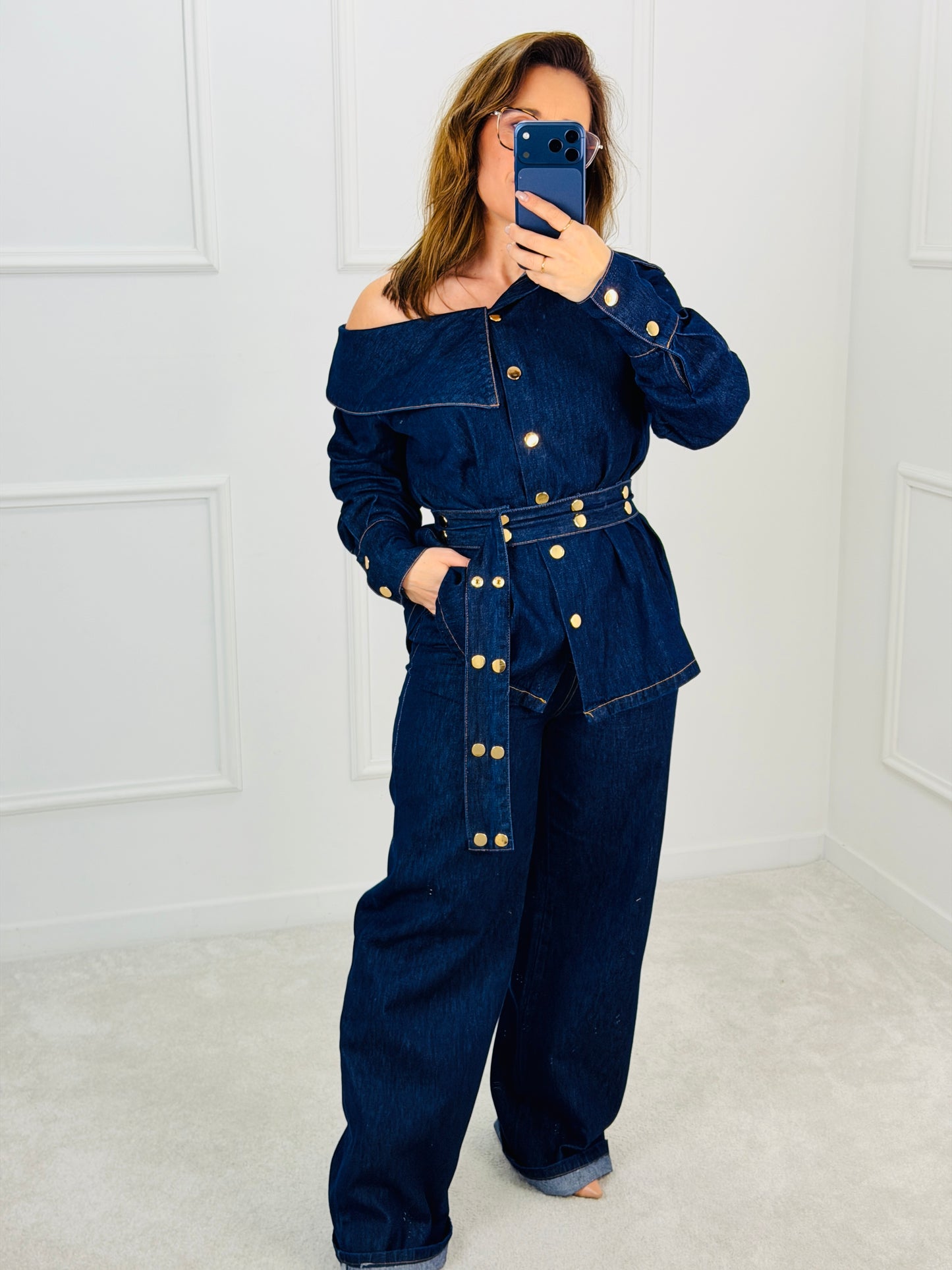 CONJUNTO CAMISA E CALÇA DE GANGA