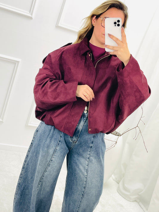 BOMBER CAMURÇA BORDEAUX