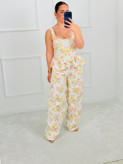 CALÇA FLORAL LUMINA