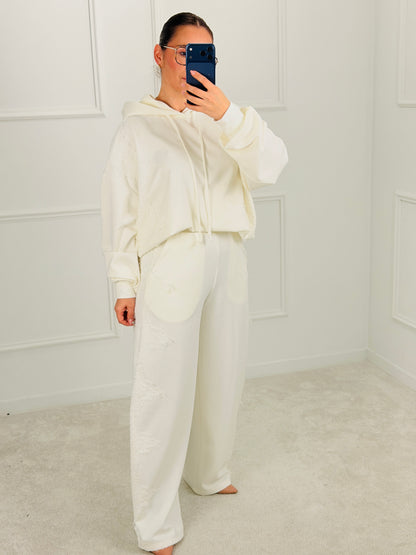 CALÇA BRANCA DESPORTIVA LUMINA