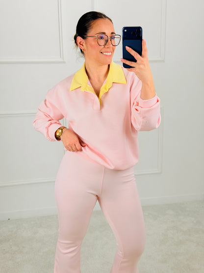 CONJUNTO POLO E CALÇA MALHA